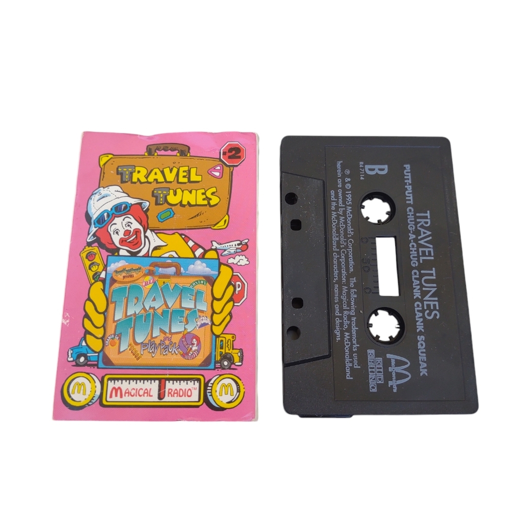 Vintage Ronald McDonald cassette tape travel tunes